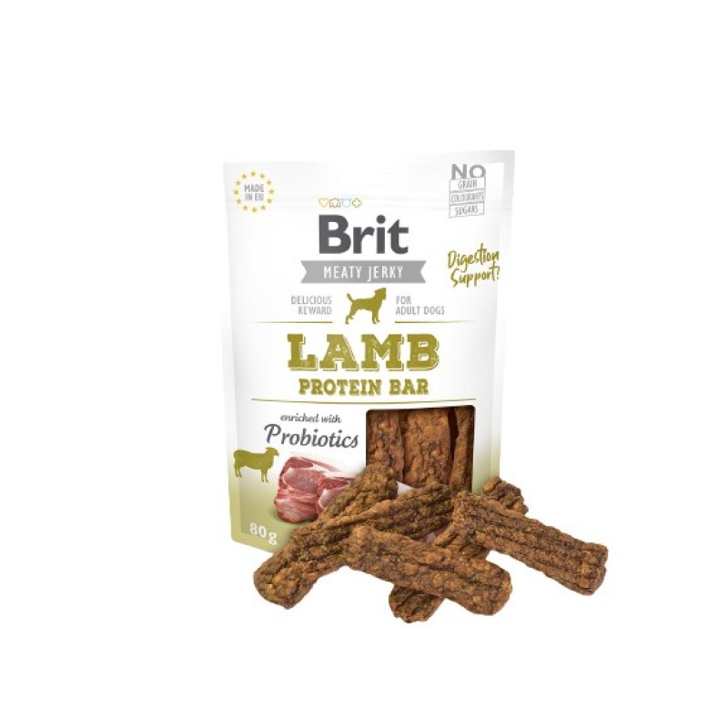 Brit Jerky Lamb Protein Bar - Lamb - dog snack - 80 g Brit Jerky Lamb Protein Bar - Lamb - dog snack - 80 g
