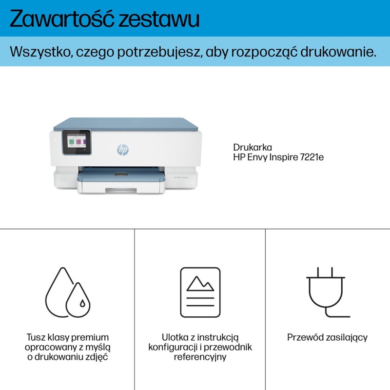 HP ENVY Inspire 7221e All-in-One Printer Thermal inkjet A4 4800 x 1200 DPI 15 ppm Wi-Fi HP ENVY Inspire 7221e All-in-One Printer Thermal inkjet A4 4800 x 1200 DPI 15 ppm Wi-Fi