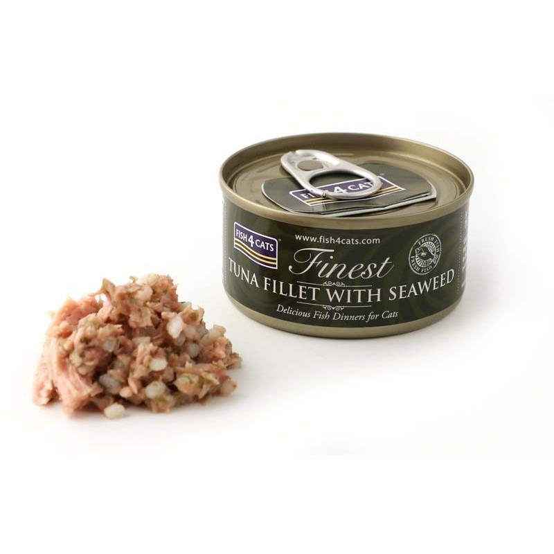 FISH4CATS Tuna fillet with seaweed - wet cat food - 70g FISH4CATS Tuna fillet with seaweed - wet cat food - 70g