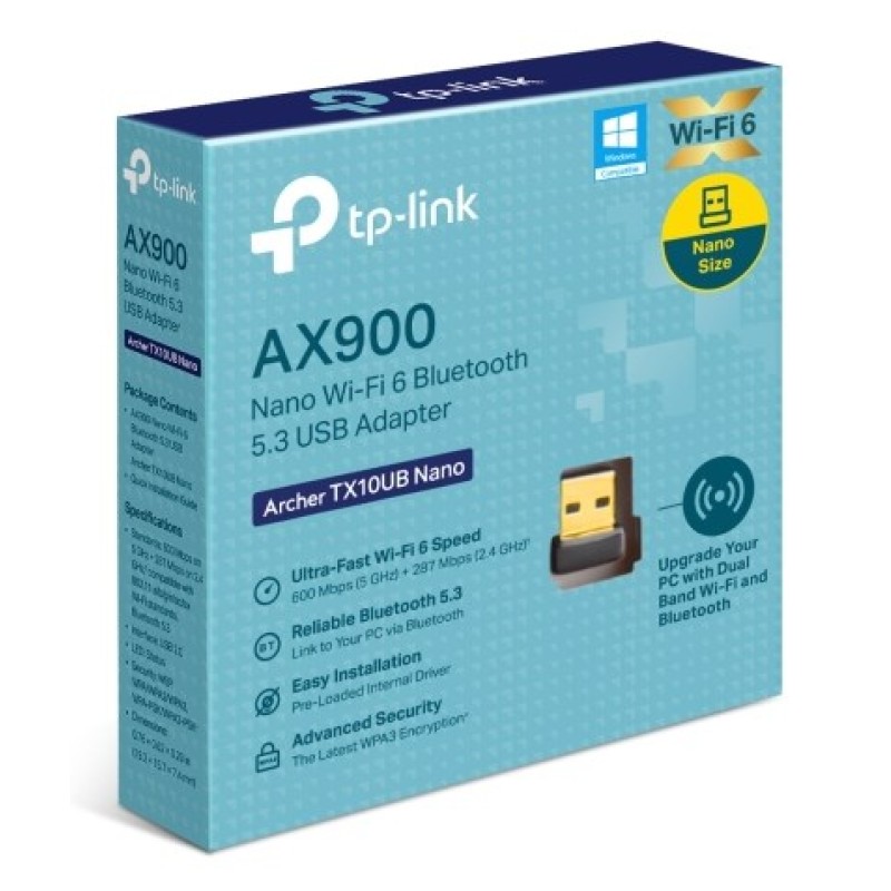 TP-Link Archer TX10UB Nano Bluetooth 600 Mbit/s TP-Link Archer TX10UB Nano Bluetooth 600 Mbit/s