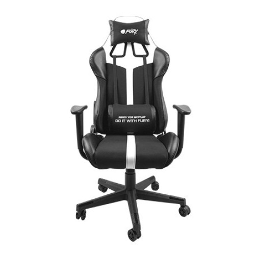 FURY Avenger XL Universal gaming chair Padded seat Black, White