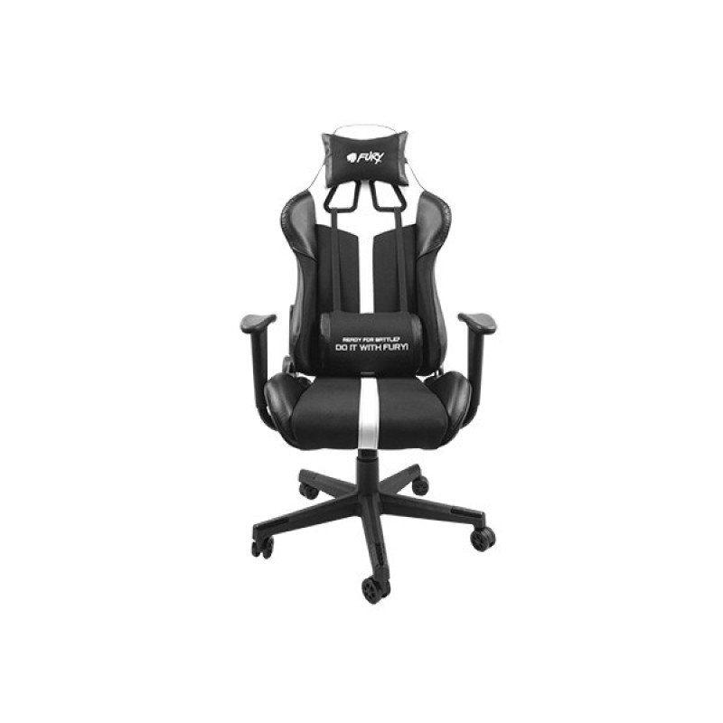 FURY Avenger XL Universal gaming chair Padded seat Black, White