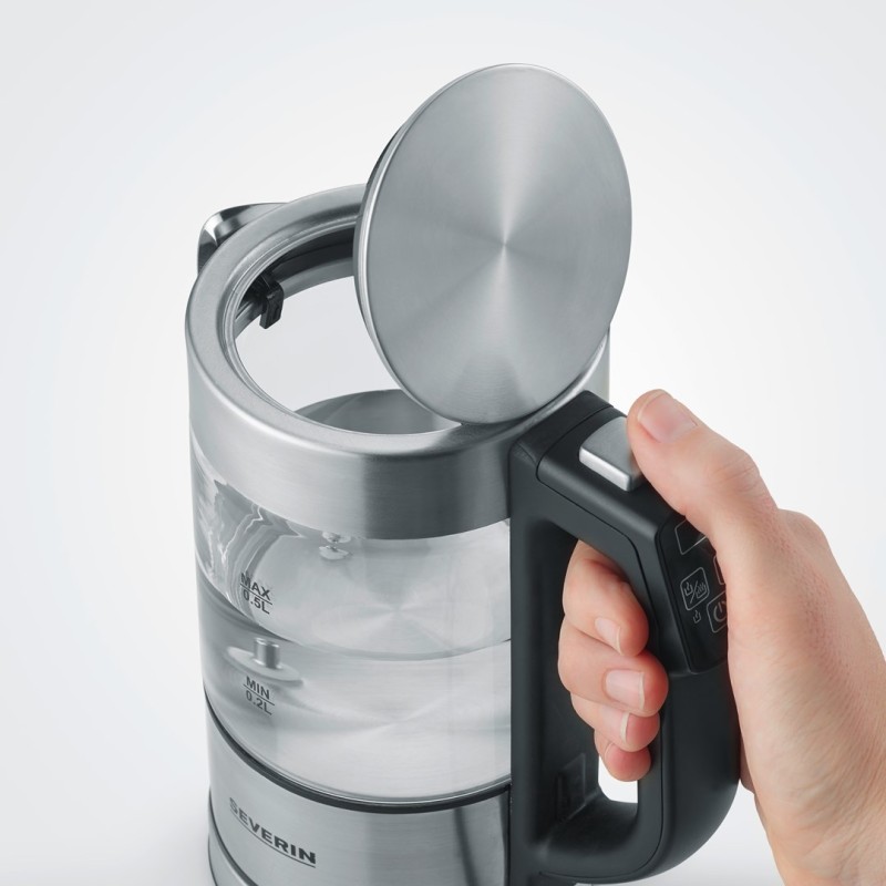Severin WK 3458 electric kettle 0.5 L 1100 W Black, Transparent Severin WK 3458 electric kettle 0.5 L 1100 W Black, Transparent