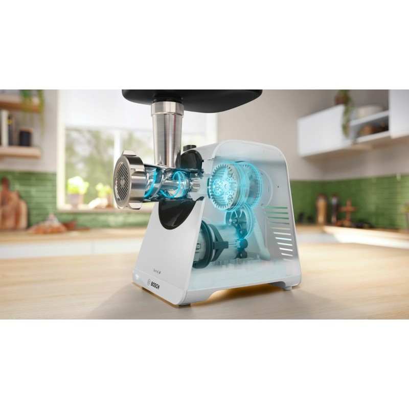 Bosch Serie 4 MFWS420W mincer 1900 W White, Black Bosch Serie 4 MFWS420W mincer 1900 W White, Black