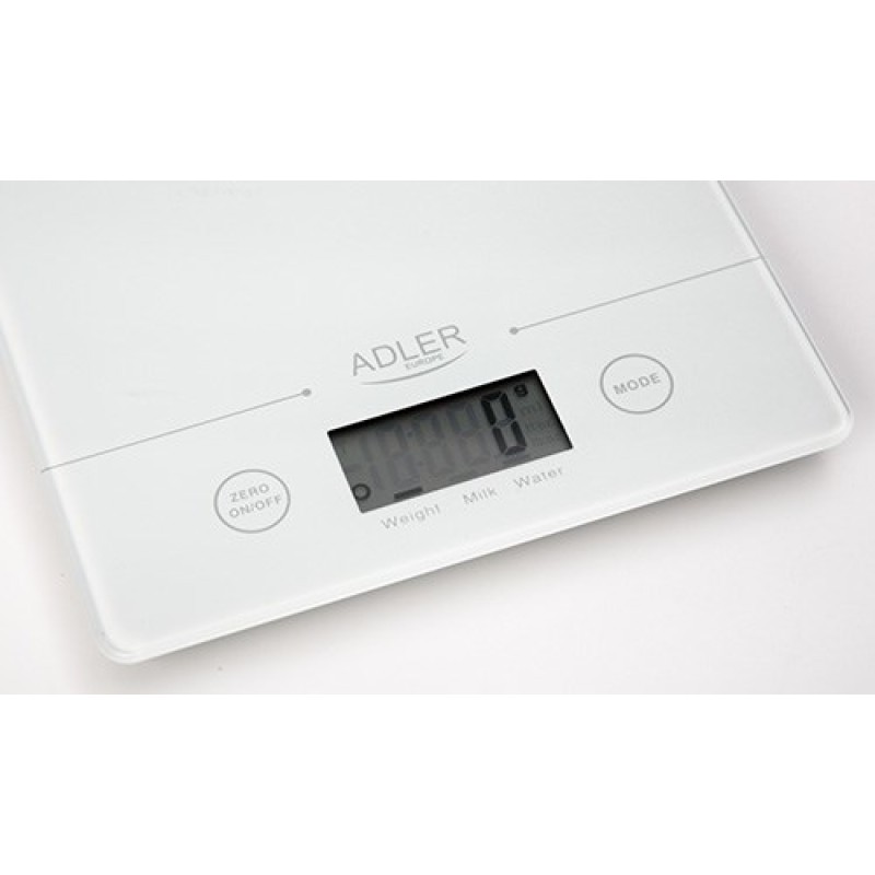 Adler AD 3138 w kitchen scale Electronic kitchen scale White Countertop Square Adler AD 3138 w kitchen scale Electronic kitchen scale White Countertop Square