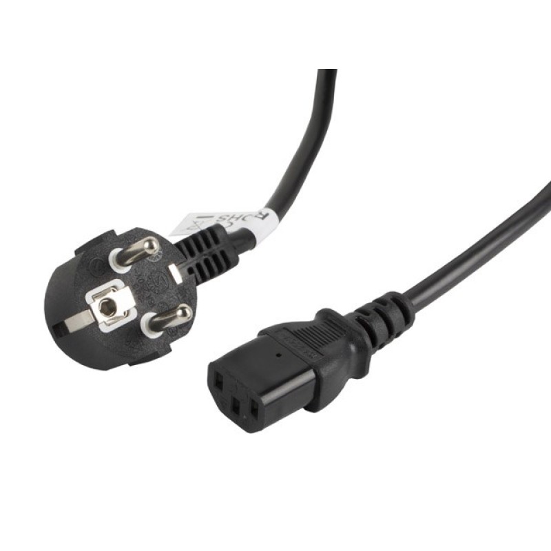 Lanberg CA-C13C-11CC-0030-BK power cable Black 3 m C13 coupler CEE7/7