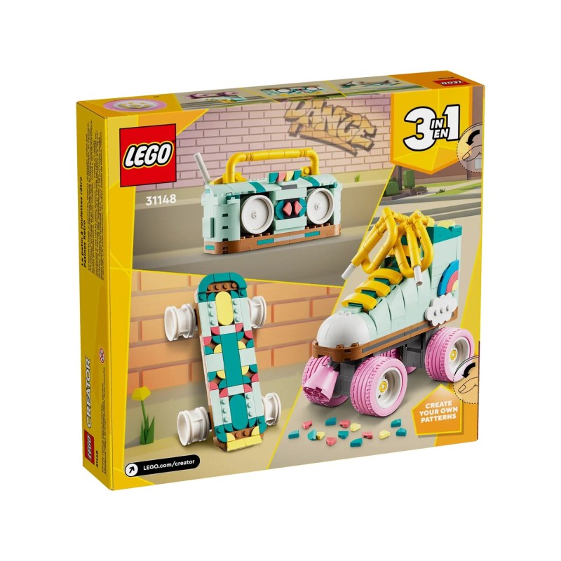 LEGO CREATOR 3 IN 1 31148 RETRO ROLLER SKATE LEGO CREATOR 3 IN 1 31148 RETRO ROLLER SKATE