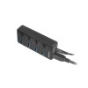 NATEC HUB USB 3.0 MANTIS 2 4-PORTS WITH SWITCH+POWER SUPPLY