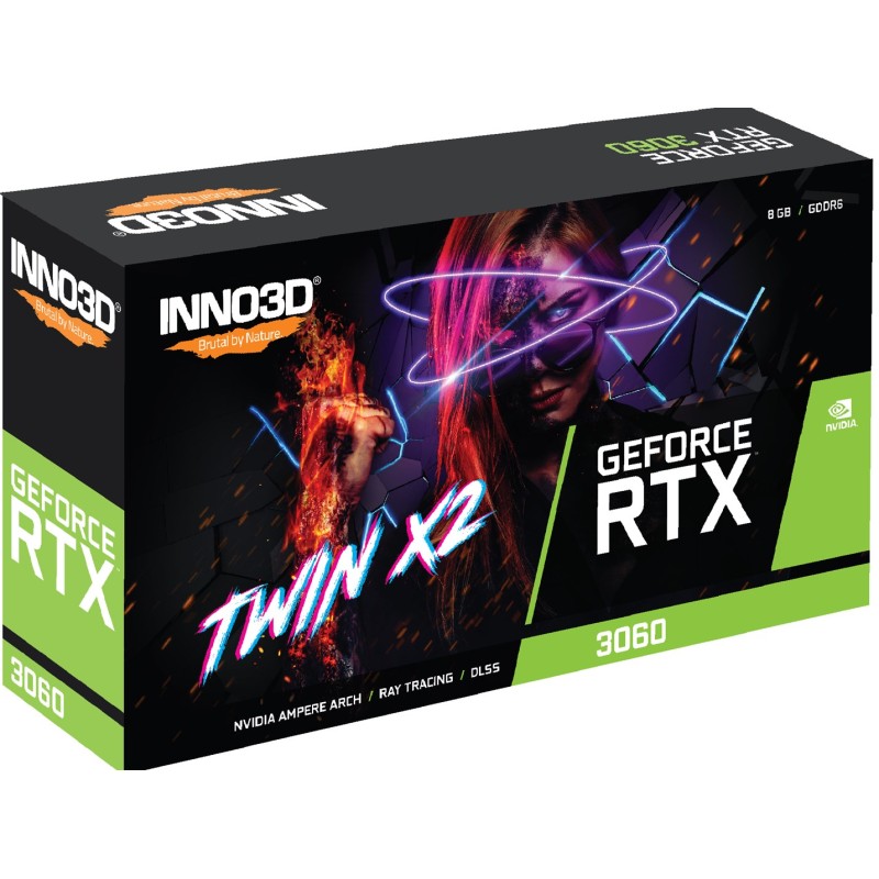 Inno3D GeForce RTX 3060 Twin X2 NVIDIA 8 GB GDDR6 Inno3D GeForce RTX 3060 Twin X2 NVIDIA 8 GB GDDR6