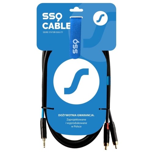 SSQ MiJRCA1 - cable mini stereo jack - 2x RCA, 1 metre SSQ MiJRCA1 - cable mini stereo jack - 2x RCA, 1 metre