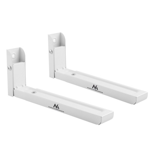 Maclean MC-915 W Universal Microwave Oven Bracket Holder Wall Mount Adjustable White Space Saving 30kg Maclean MC-915 W Universal Microwave Oven Bracket Holder Wall Mount Adjustable White Space Saving 30kg