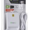 Techly Compact /Writer USB2.0 White I-CARD CAM-USB2TY smart card reader Indoor