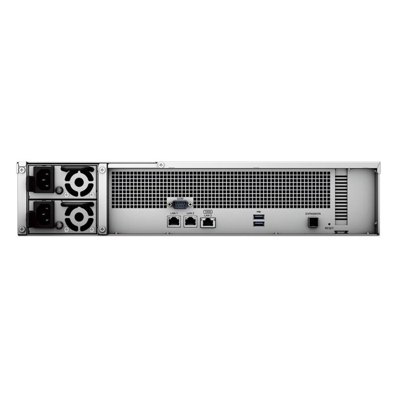 Synology RackStation RS2423+ NAS/storage server Rack (2U) Ryzen Embedded V1780B 8 GB DDR4 0 TB DiskStation Manager Black, Grey Synology RackStation RS2423+ NAS/storage server Rack (2U) Ryzen Embedded V1780B 8 GB DDR4 0 TB DiskStation Manager Black, Grey