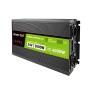Green Cell Przetwornica napicia PowerInverter LCD 24 V 3000W/60000W Przetwornica samochodowa z wywietlaczem - czysty sinus power adapter/inverter Auto Black