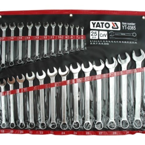 6-32 mm flat-ring spanners, 25 pieces, Yato YT-0365