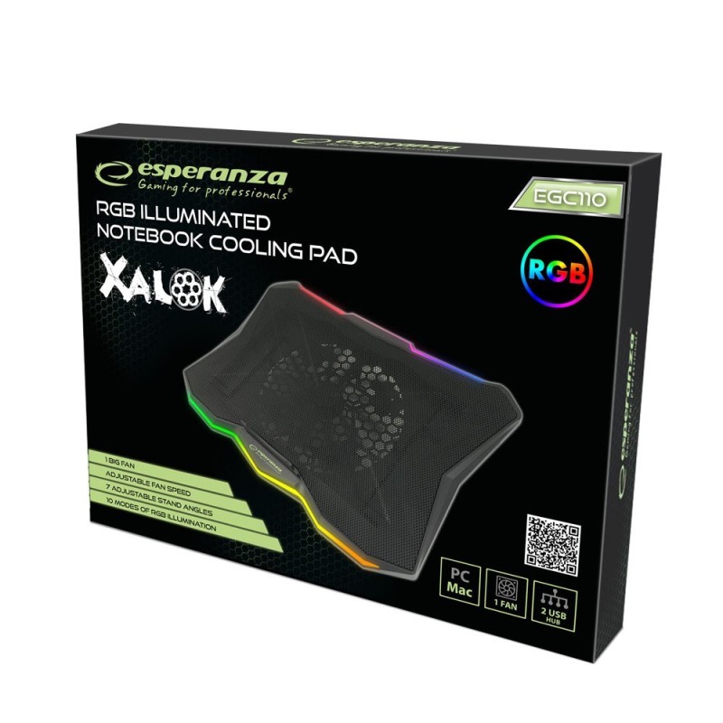 Esperanza EGC110 notebook cooling pad 800 RPM Black Esperanza EGC110 notebook cooling pad 800 RPM Black