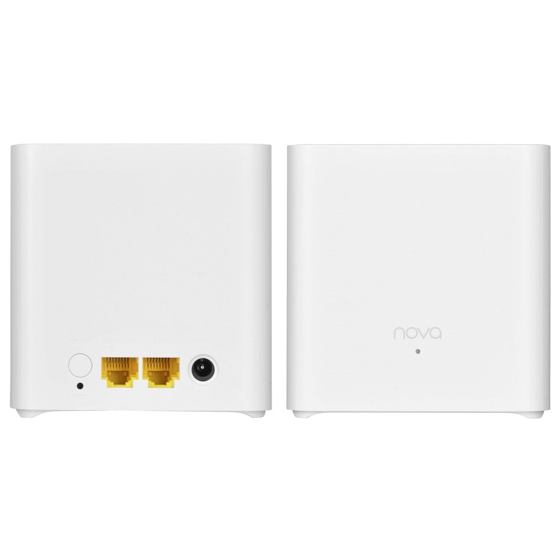 Tenda EX3 (2-pack) Dual-band (2.4 GHz / 5 GHz) Wi-Fi 6 (802.11ax) White 1 Internal Tenda EX3 (2-pack) Dual-band (2.4 GHz / 5 GHz) Wi-Fi 6 (802.11ax) White 1 Internal