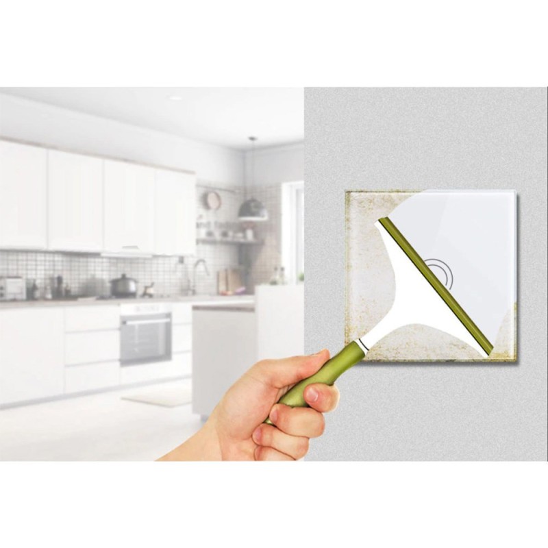 Touch-sensitive light switch MACLEAN Energy MCE702W single, glass, with round button White Touch-sensitive light switch MACLEAN Energy MCE702W single, glass, with round button White