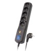 LESTAR LV530W 2,5M surge protector Black, Grey 5 AC outlet(s) 2.5 m