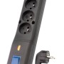 LESTAR LV530W 2,5M surge protector Black, Grey 5 AC outlet(s) 2.5 m