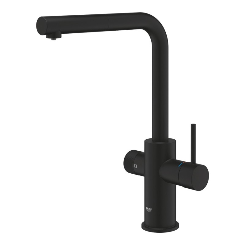 GROHE Blue Pure Minta Filter mixer with pull-out spray Black GROHE Blue Pure Minta Filter mixer with pull-out spray Black