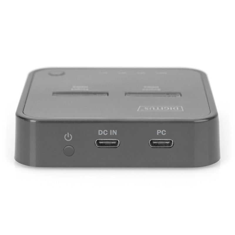 Digitus Dual M.2 NVMe SSD Docking Station with Offline Clone Function, USB-C™ Digitus Dual M.2 NVMe SSD Docking Station with Offline Clone Function, USB-C™