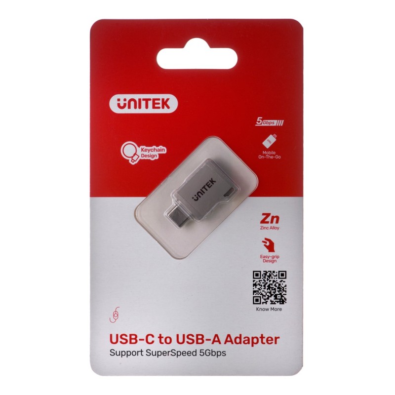 UNITEK ADAPTER USB-C-USB-A 3.1 GEN1, M/F, A1025GNI UNITEK ADAPTER USB-C-USB-A 3.1 GEN1, M/F, A1025GNI