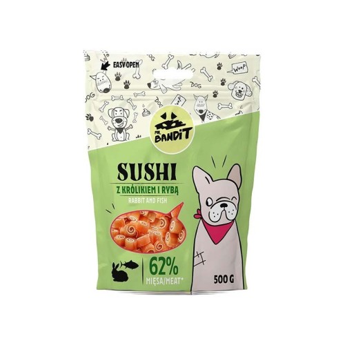 MR. BANDIT SUSHI with Rabbit and Fish - dog treat -500 g MR. BANDIT SUSHI with Rabbit and Fish - dog treat -500 g