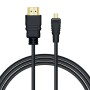 Savio CL-40/M HDMI (M) - micro HDMI (M) cable with Ethernet, 2m, Black