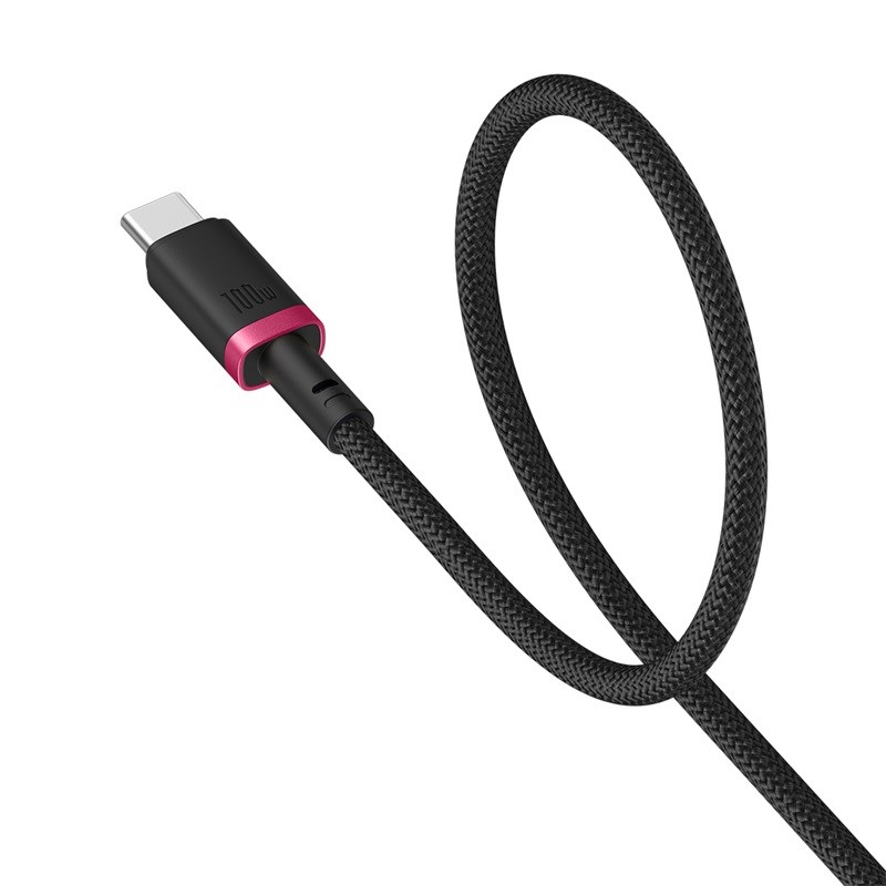 Baseus Dura Type C to Type C 100 W fast charging cable 1 m Black, Red Baseus Dura Type C to Type C 100 W fast charging cable 1 m Black, Red