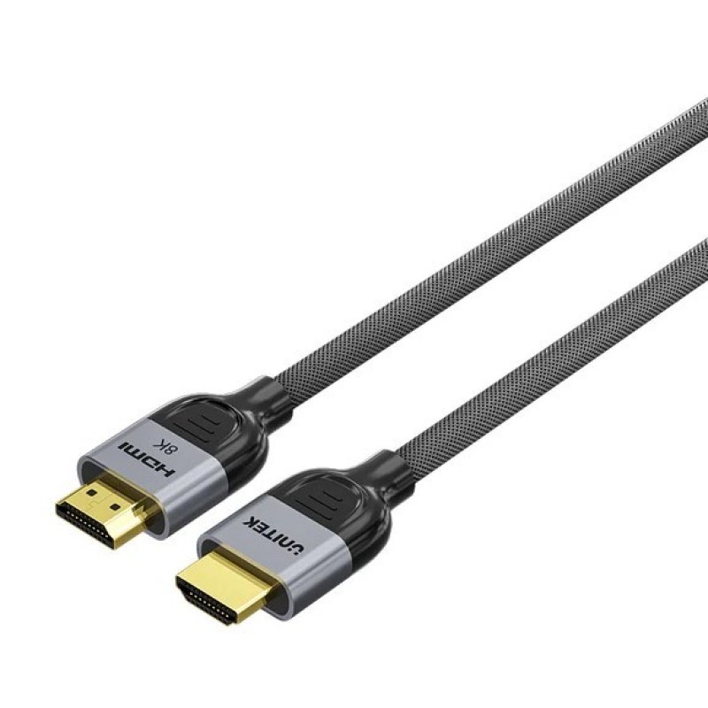 UNITEK HDMI CABLE 2.1 LUX BRAIDED NYLON, 1M UNITEK HDMI CABLE 2.1 LUX BRAIDED NYLON, 1M