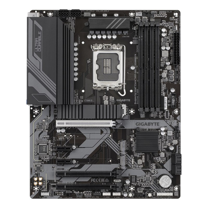 GIGABYTE Z790 D Motherboard - Supports Intel Core 14th Gen CPUs, 12+1+１ Phases Digital VRM, up to 7600MHz DDR5 (OC), 3xPCIe 4.0 M.2, 2.5GbE LAN, USB 3.2 Gen 2