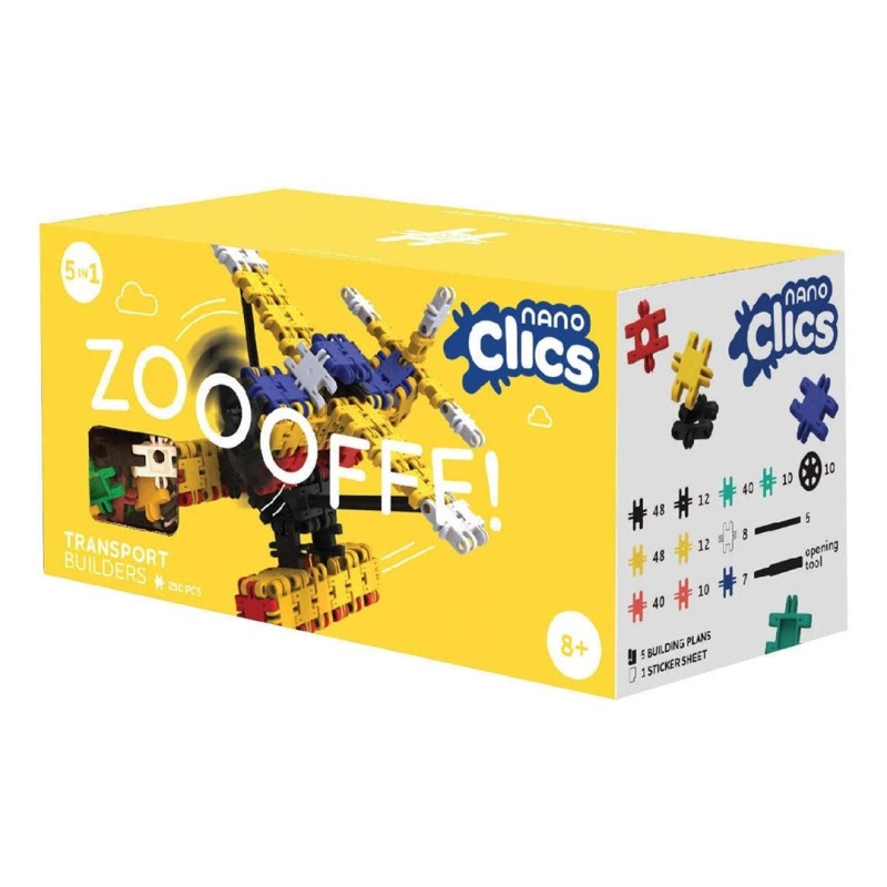Building blocks Nano Clics - Transport Builders - 250 elements (NC007) Building blocks Nano Clics - Transport Builders - 250 elements (NC007)