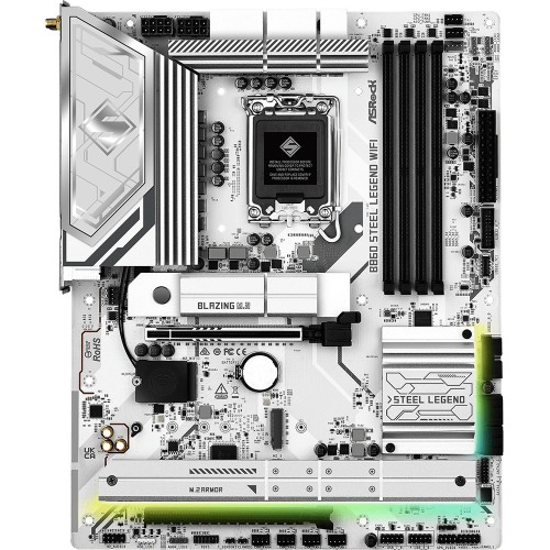 Asrock B860 Steel Legend WiFi Intel B860 LGA 1851 (Socket V1) ATX Asrock B860 Steel Legend WiFi Intel B860 LGA 1851 (Socket V1) ATX