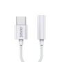 USB Type 3.1 C (M) – Jack 3.5mm (F) Audio adapter White SAVIO AK-51