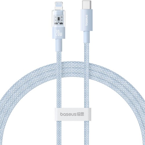 Baseus Gem USB-C to iP fast charging cable 1 m 20 W Blue Baseus Gem USB-C to iP fast charging cable 1 m 20 W Blue