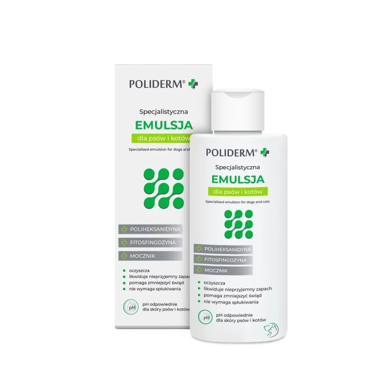 JM SANTE Poliderm - emulsion for inflammation-prone skin for dogs and cats – 140 ml JM SANTE Poliderm - emulsion for inflammation-prone skin for dogs and cats – 140 ml