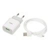 Power charger iBOX C-41 USB 2A, 1 USB port, microUSB cable, White Power charger iBOX C-41 USB 2A, 1 USB port, microUSB cable, White