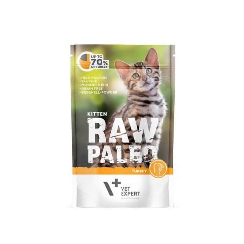 RAW PALEO Kitten Cat Turkey - wet food for kittens - 100 g RAW PALEO Kitten Cat Turkey - wet food for kittens - 100 g