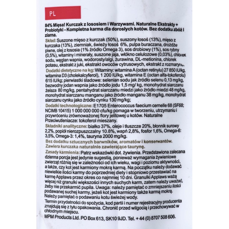 Applaws CAT Adult Chicken with salmon 7,5 kg Applaws CAT Adult Chicken with salmon 7,5 kg