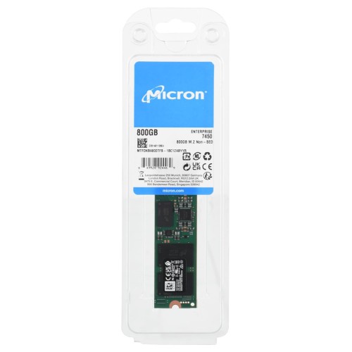 SSD Micron 7450 MAX 800GB M.2 (22x80) NVMe PCI 4.0 MTFDKBA800TFS-1BC1ZABYYR (DWPD 3) SSD Micron 7450 MAX 800GB M.2 (22x80) NVMe PCI 4.0 MTFDKBA800TFS-1BC1ZABYYR (DWPD 3)