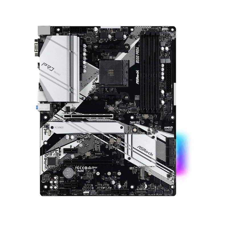 Asrock B550 Pro4 Socket AM4 ATX AMD B550 Asrock B550 Pro4 Socket AM4 ATX AMD B550