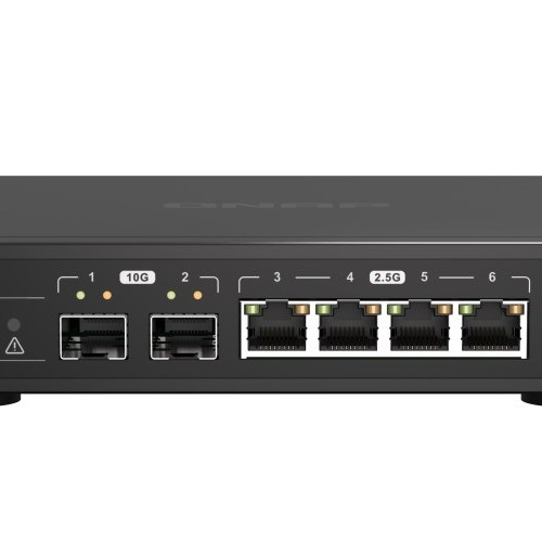 QNAP QSW-2104-2S network switch Unmanaged 2.5G Ethernet Black QNAP QSW-2104-2S network switch Unmanaged 2.5G Ethernet Black