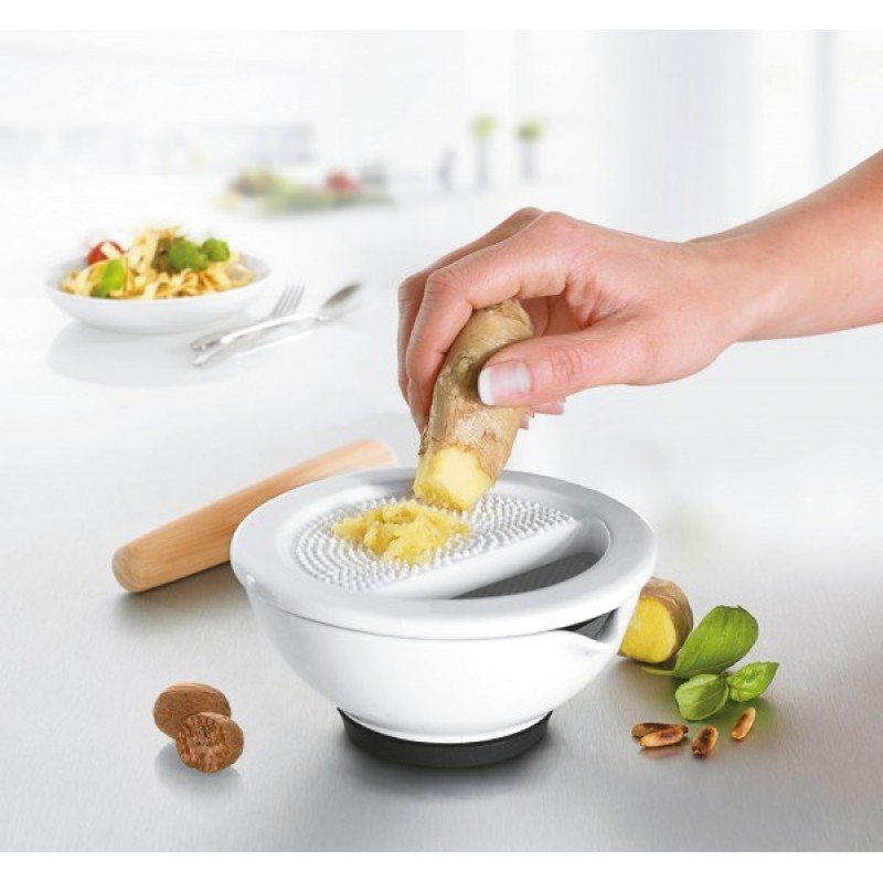 GEFU SURI Walnut, White Porcelain, Teak wood Mortar & pestle GEFU SURI Walnut, White Porcelain, Teak wood Mortar & pestle