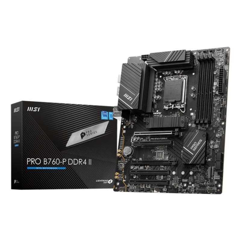 MSI PRO B760-P DDR4 II motherboard Intel B760 LGA 1700 ATX
