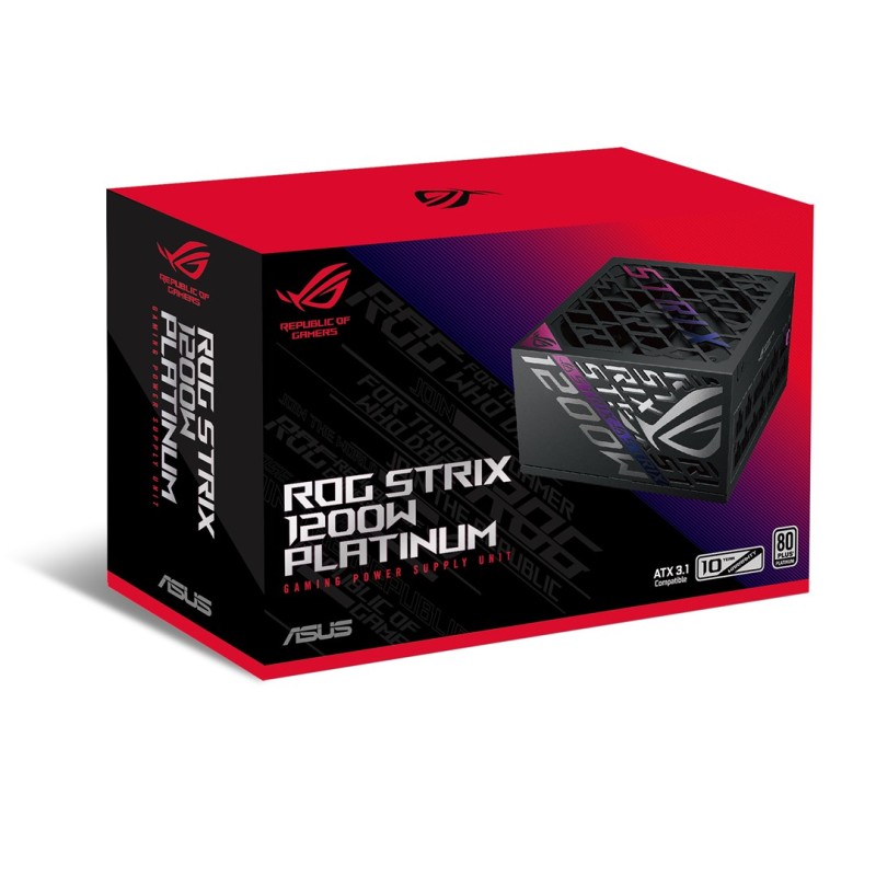 ASUS ROG -STRIX-1200P-GAMING power supply unit 1200 W 20+4 pin ATX ATX Black ASUS ROG -STRIX-1200P-GAMING power supply unit 1200 W 20+4 pin ATX ATX Black