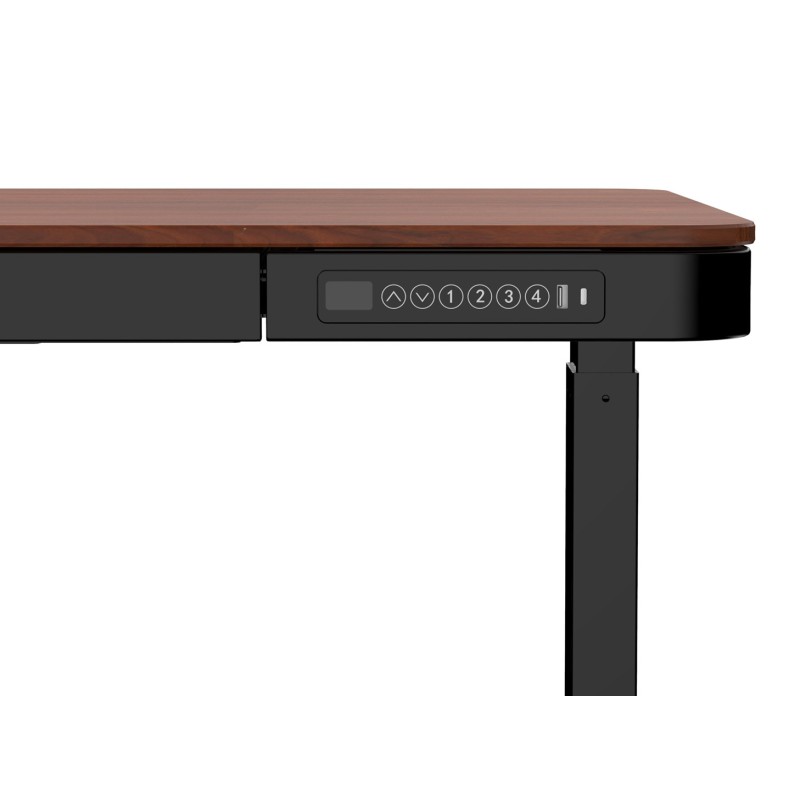 ACTIVEJET desk with electric height adjustment 140x70 ET119W-C black/walnut ACTIVEJET desk with electric height adjustment 140x70 ET119W-C black/walnut