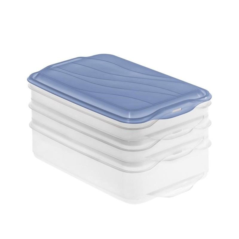 ROTHO Rondo Horizon blue - food storage container - 2 x 0,75l, 1 x 1,35l