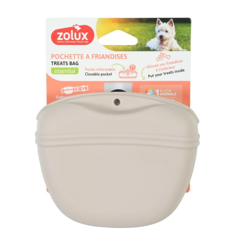 ZOLUX treat pouch for dog - beige