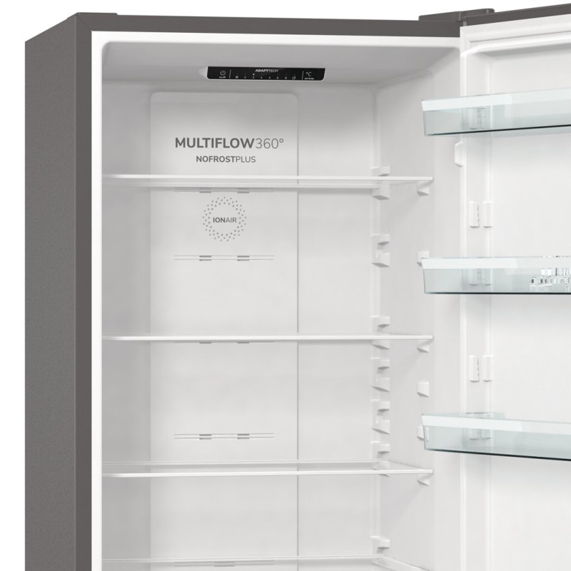 Gorenje NRK6202ES4 fridge-freezer Freestanding 331 L E Grey Gorenje NRK6202ES4 fridge-freezer Freestanding 331 L E Grey